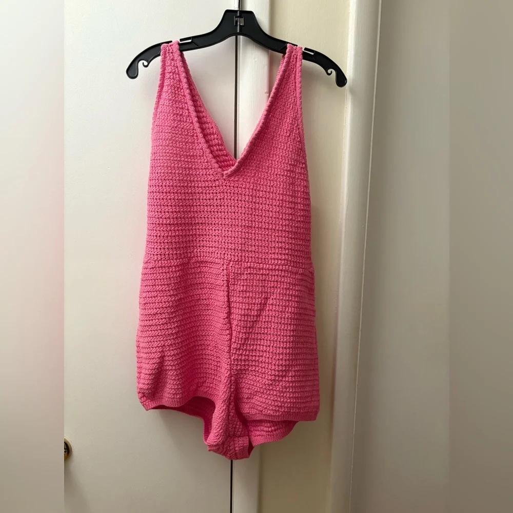 FREE PEOPLE Fauxchet Romper🌻✌🏾NWT - Picture 3 of 6